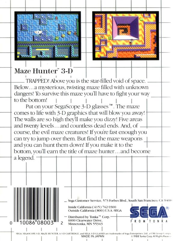 Maze Hunter 3D - Sega Master System
