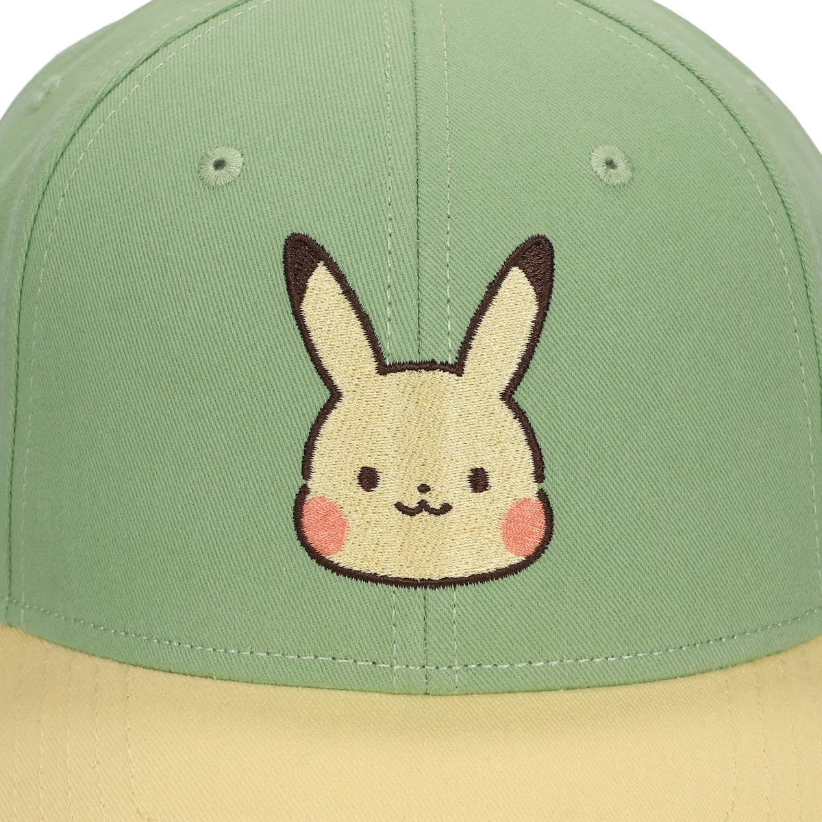 Pokemon Chibi Pikachu Green Snapback Hat
