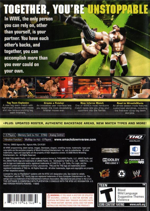 WWE Smackdown vs. Raw 2009 - PlayStation 2