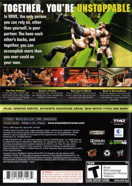 WWE Smackdown vs. Raw 2009 - PlayStation 2