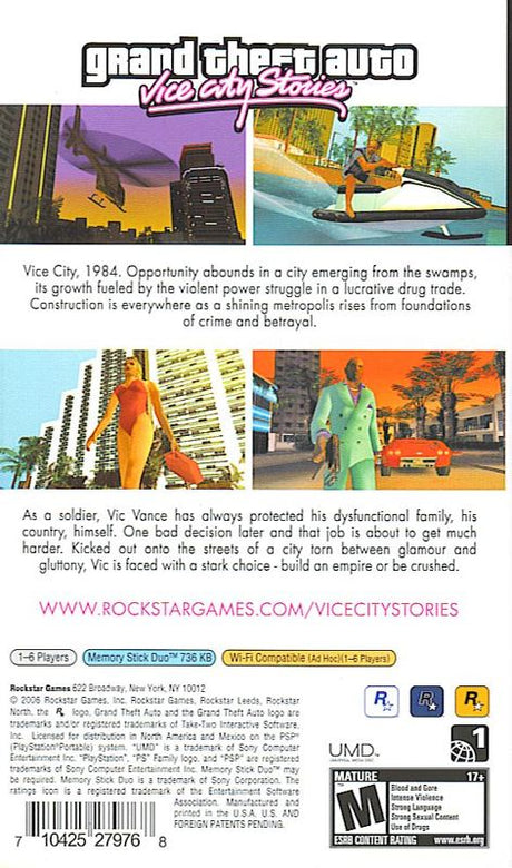 Grand Theft Auto: Vice City Stories - PSP