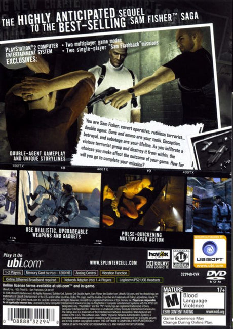 Tom Clancy's Splinter Cell: Double Agent - PlayStation 2