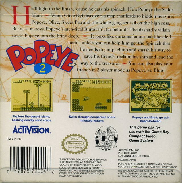 Popeye 2 - Game Boy