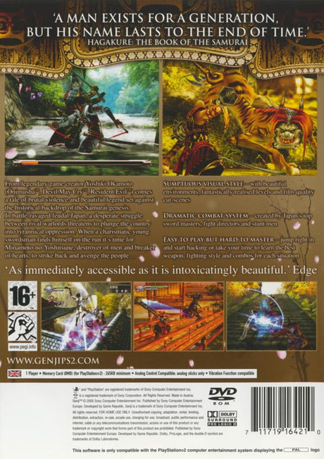 Genji: Dawn of the Samurai - PlayStation 2