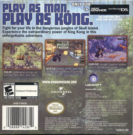 Kong: The 8th Wonder of the World - Game Boy Advance