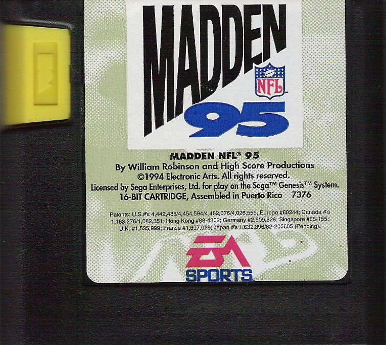 Madden NFL '95 - SEGA Genesis