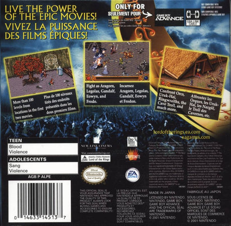 Lord of the Rings: The Two Towers - Game Boy Advance