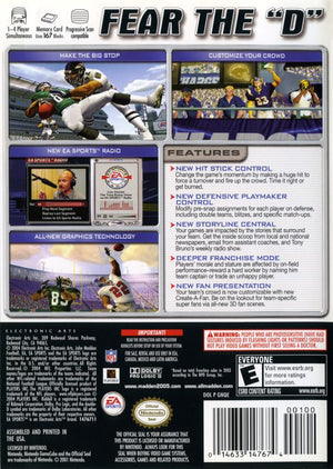 Madden NFL 2005 - GameCube