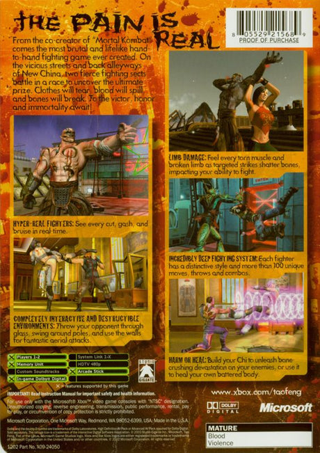 Tao Feng: Fist of the Lotus - Xbox
