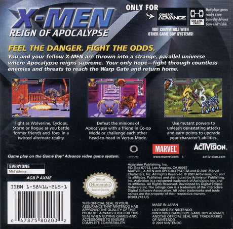 X-Men: Reign of Apocalypse - Game Boy Advance