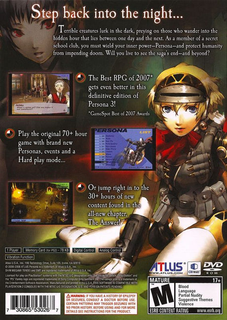 Shin Megami Tensei: Persona 3 FES - PlayStation 2