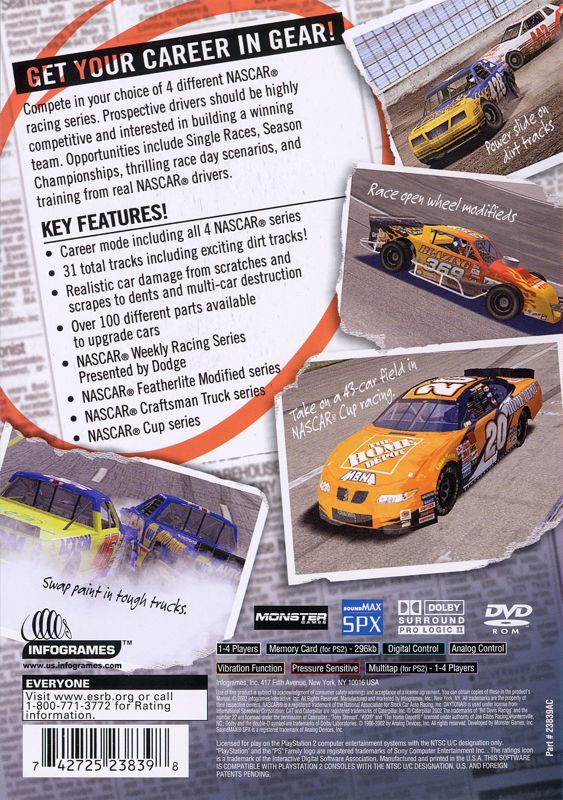 NASCAR: Dirt to Daytona - PlayStation 2