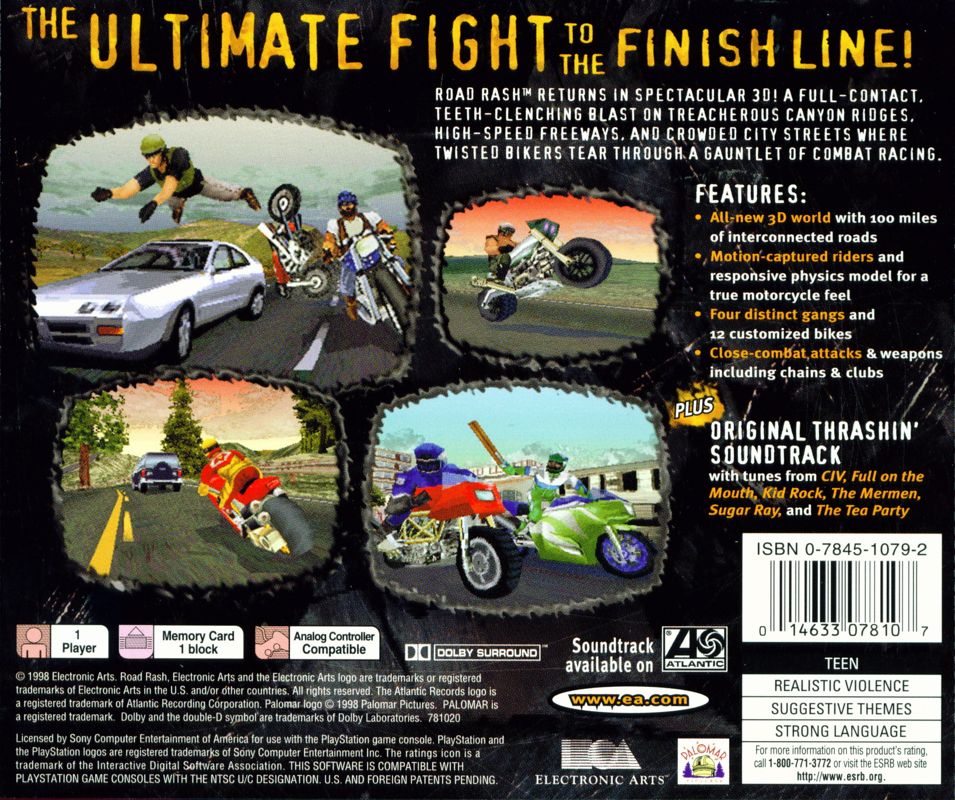Road Rash 3D - PlayStation