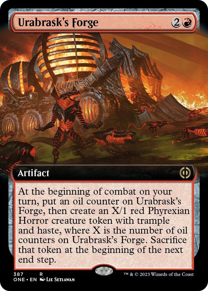 Urabrask's Forge (Extended Art) (387) [Phyrexia: All Will Be One]