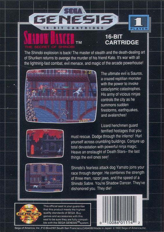 Shadow Dancer: The Secret of Shinobi - SEGA Genesis