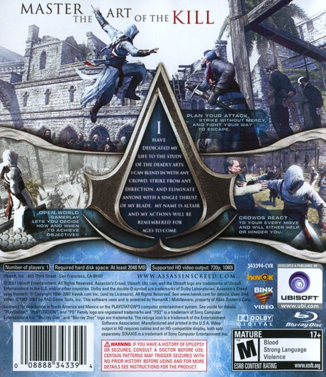 Assassin's Creed - PlayStation 3