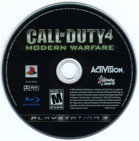 Call of Duty 4: Modern Warfare - PlayStation 3