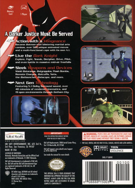 Batman: Vengeance - GameCube