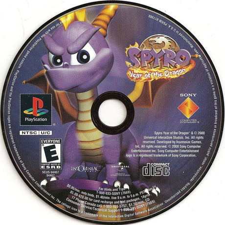 Spyro: Year of the Dragon - PlayStation