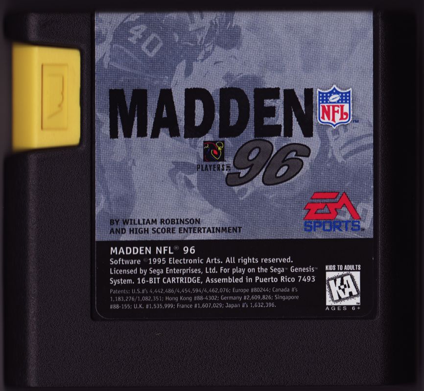 Madden NFL '96 - SEGA Genesis