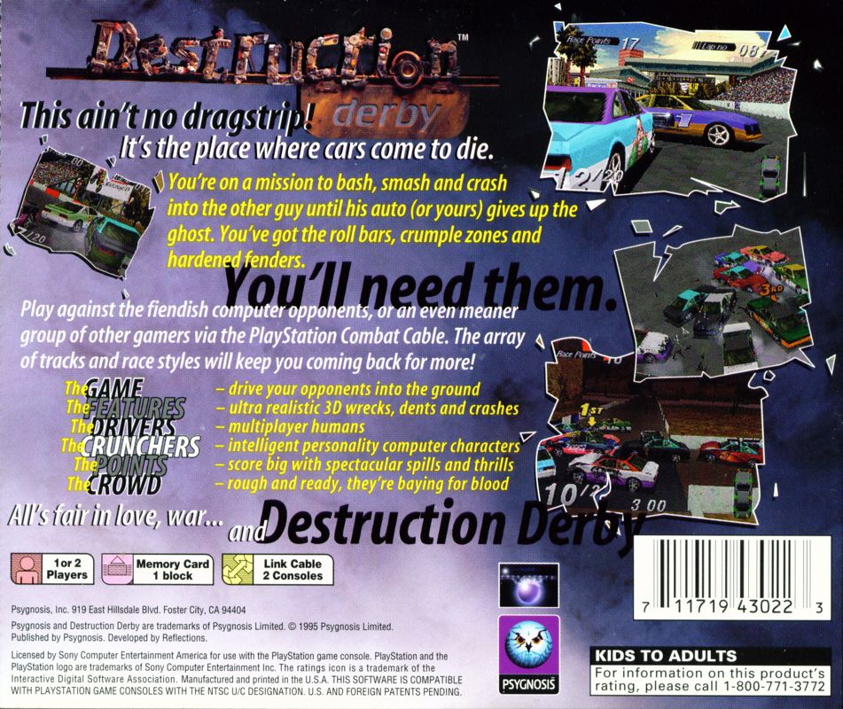 Destruction Derby - PlayStation