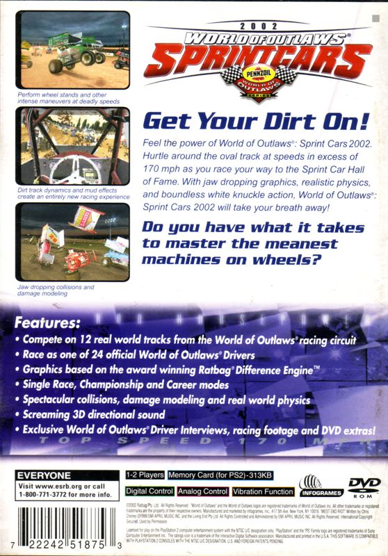 World of Outlaws: Sprint Car Racing 2002 - PlayStation 2