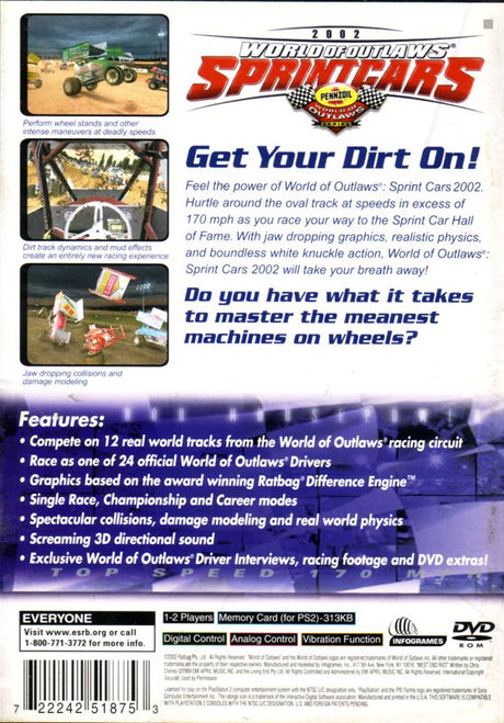 World of Outlaws: Sprint Car Racing 2002 - PlayStation 2