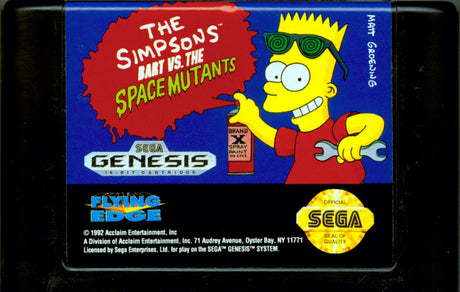 The Simpsons: Bart vs. the Space Mutants - SEGA Genesis