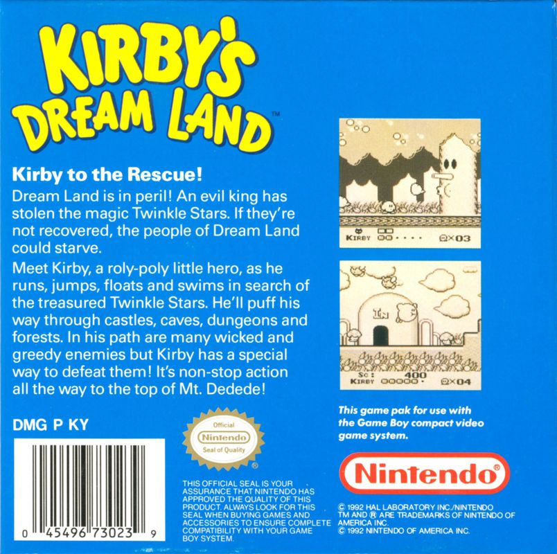 Kirby's Dream Land - Game Boy