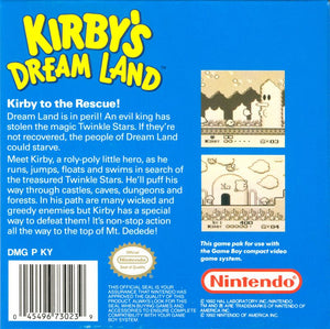Kirby's Dream Land - Game Boy
