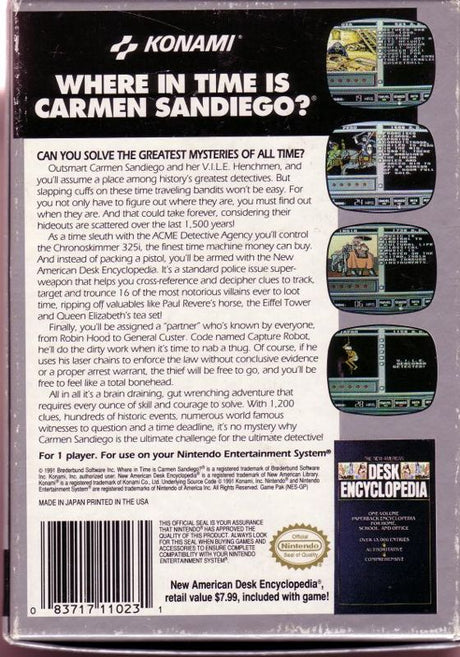 Where in Time is Carmen Sandiego? - NES