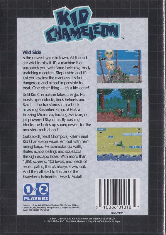 Kid Chameleon - SEGA Genesis