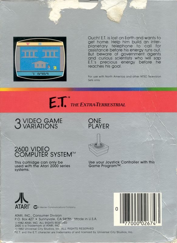 E.T. the Extra-Terrestrial - Atari 2600