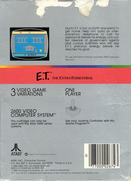 E.T. the Extra-Terrestrial - Atari 2600