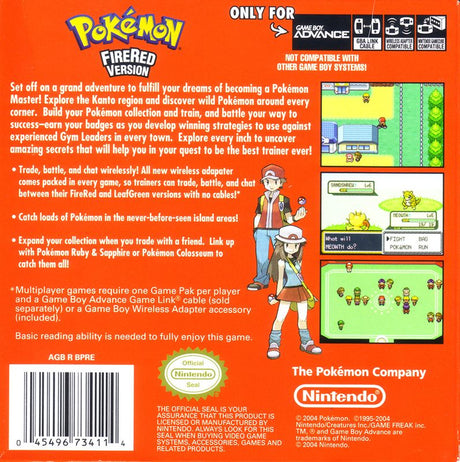 Pokemon FireRed Version - Game Boy Advance