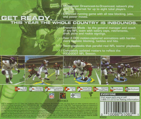 NFL 2K1 - SEGA Dreamcast