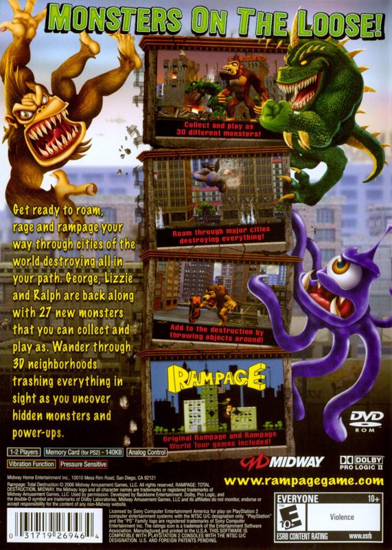 Rampage: Total Destruction - PlayStation 2