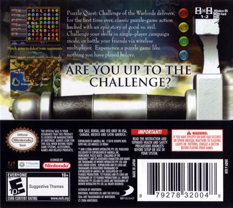 Puzzle Quest Challenge of the Warlords - Nintendo DS