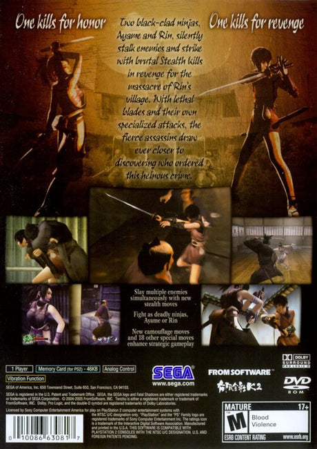 Tenchu: Fatal Shadows - PlayStation 2