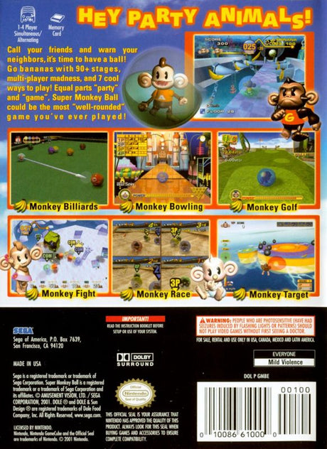 Super Monkey Ball - GameCube