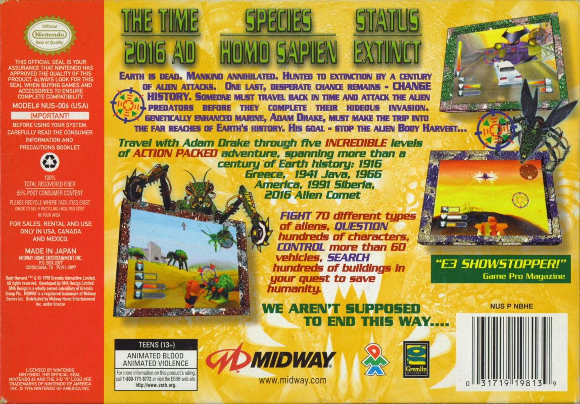 Body Harvest - Nintendo 64