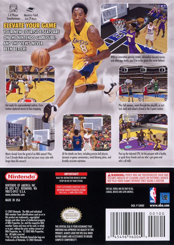 NBA Courtside 2002 - GameCube