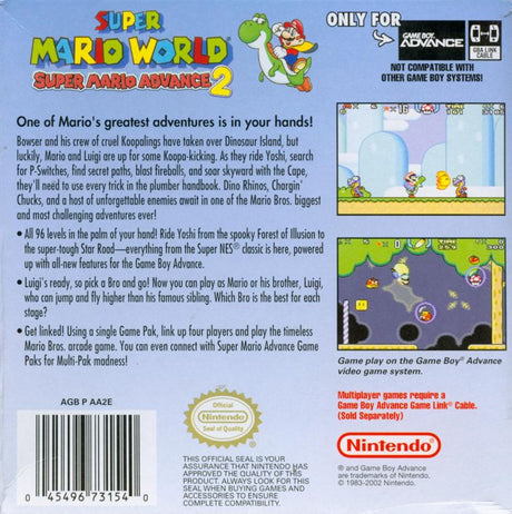 Super Mario World: Super Mario Advance 2 - Game Boy Advance