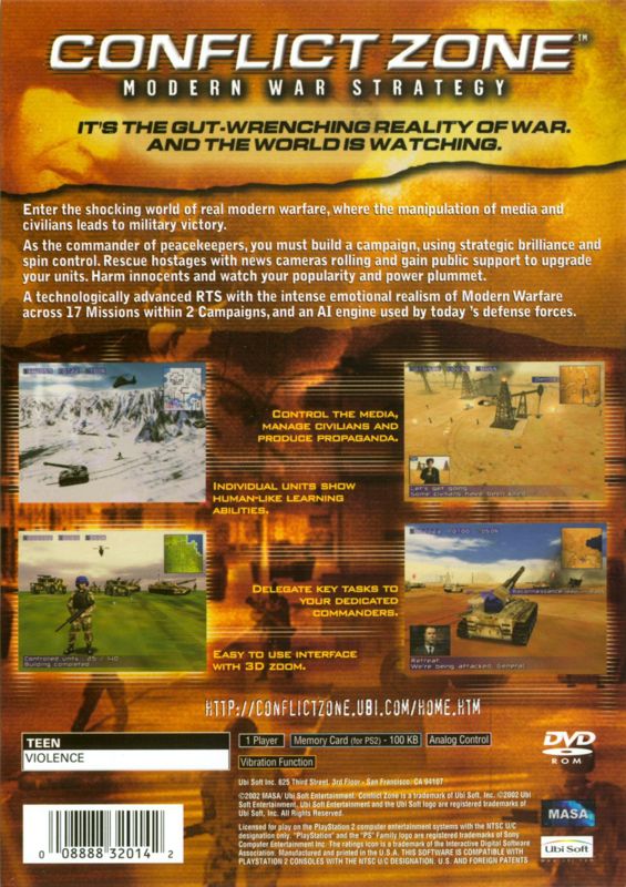 Conflict Zone: Modern War Strategy - PlayStation 2