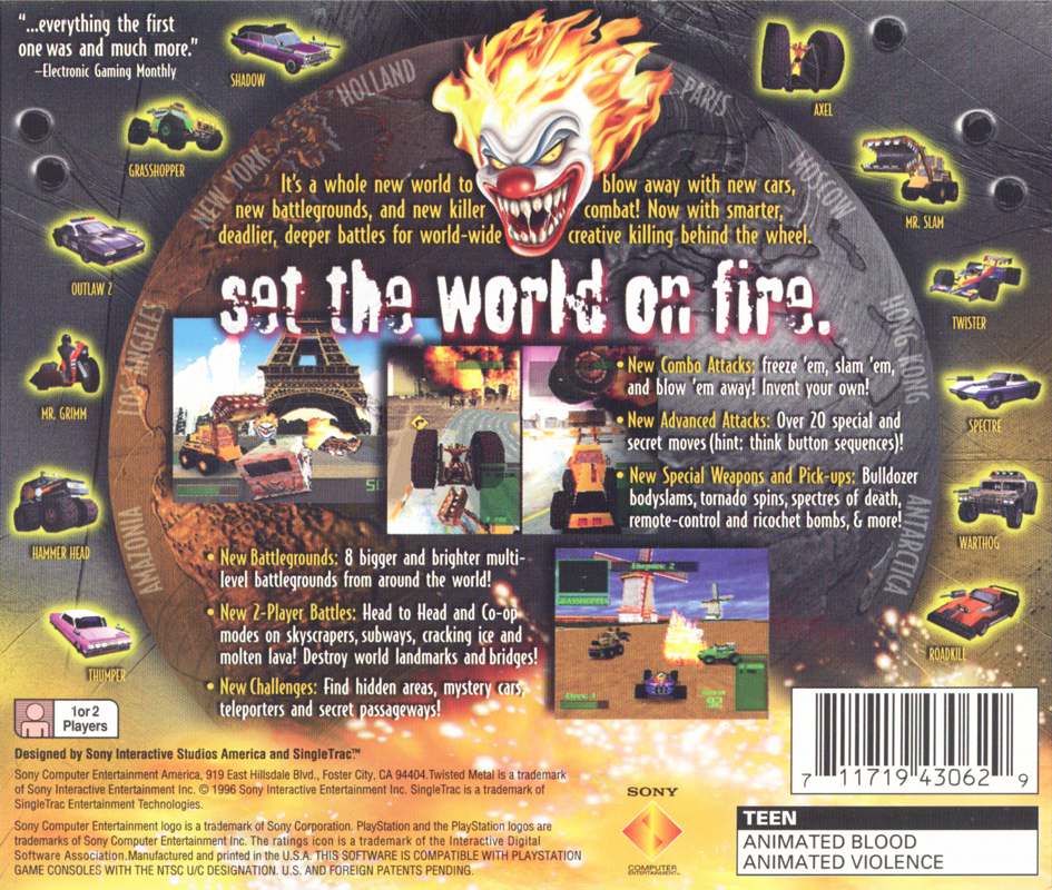 Twisted Metal 2 - PlayStation