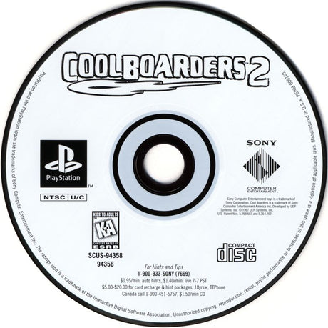 Cool Boarders 2 - PlayStation