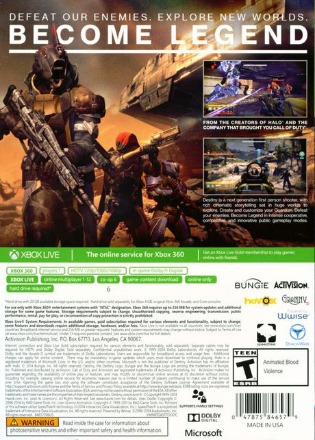 Destiny - Xbox 360