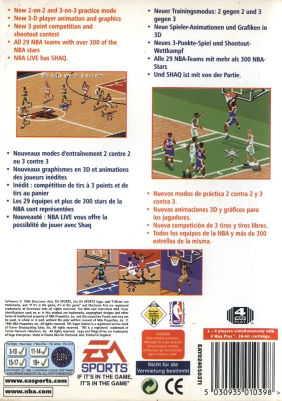 NBA Live 97 - SEGA Genesis