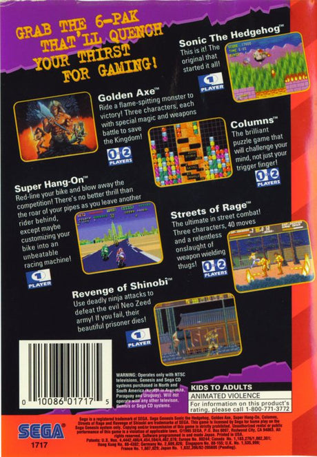 6-PAK - SEGA Genesis