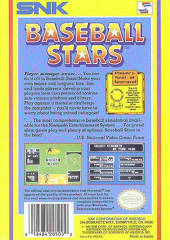 Baseball Stars - NES